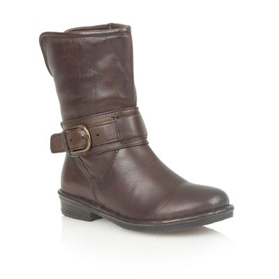Lotus Brown leather 'Matterhorn' ankle boots